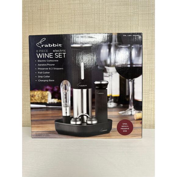 Rabbit Electric Wine Set OPEN BOX - Picture 1 of 4